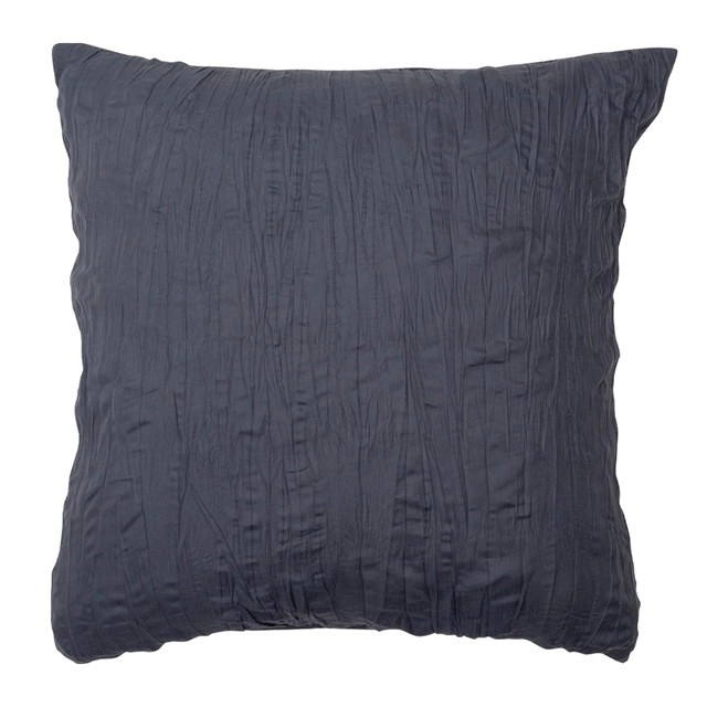 Greta Charcoal European Pillowcase by Essentials