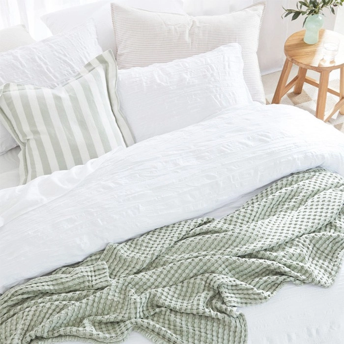 Greta White Quilt Cover Set by Essentials