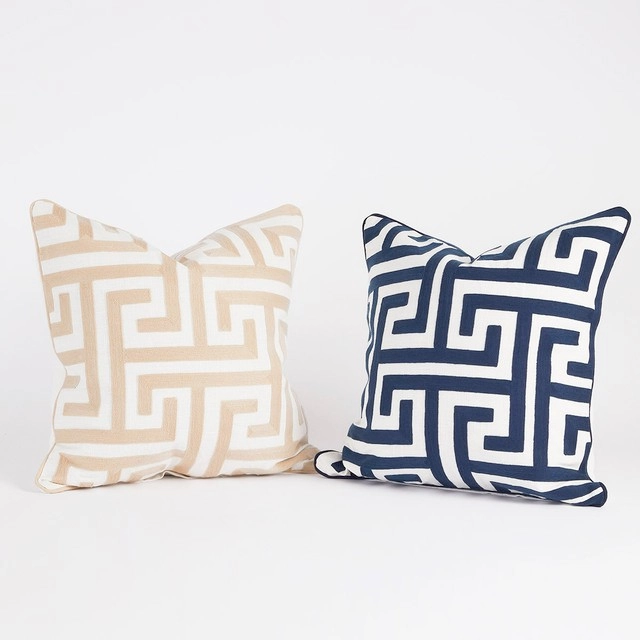 Monaco Embroidered Cushion by M.U.S.E.