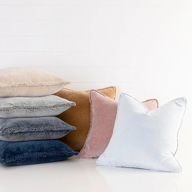 Valencia Velvet Feather Cushion by M.U.S.E.