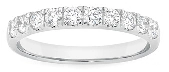 14ct White Gold 1/4 Carat TW Lab Grown Diamond Band