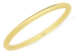 9ct Gold 1.5mm Plain Stacker Ring