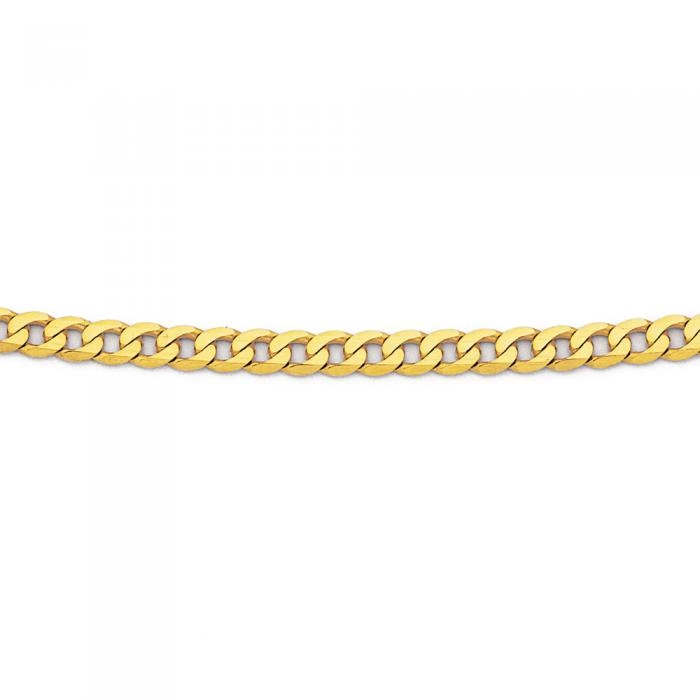 9ct Gold 45cm Solid Curb Chain