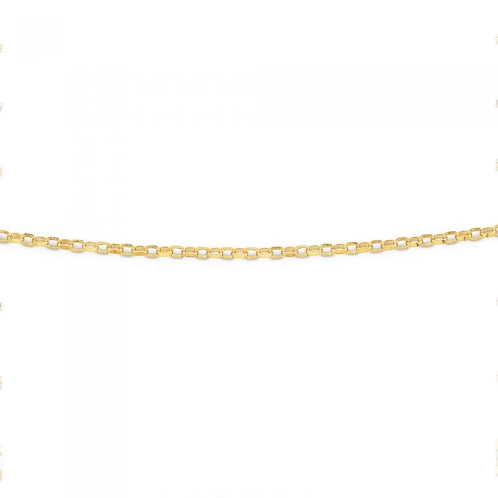 9ct Gold 45cm Solid Oval Belcher Chain