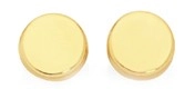 9ct Gold 4.5mm Mini Disc Stud Earrings