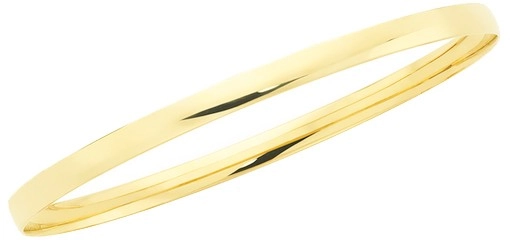 9ct Gold 4x62mm Solid Comfort Bangle