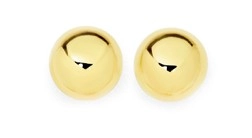 9ct Gold 5mm Polished Ball Stud Earrings