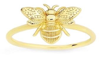 9ct Gold Bumble Bee Dress Ring