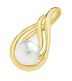 9ct Gold Cultured Freshwater Pearl Pendant