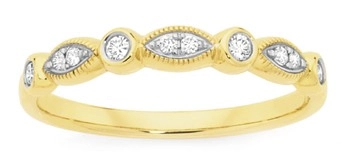 9ct Gold Diamond Anniversary Band