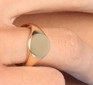 9ct Gold Round Signet Ring