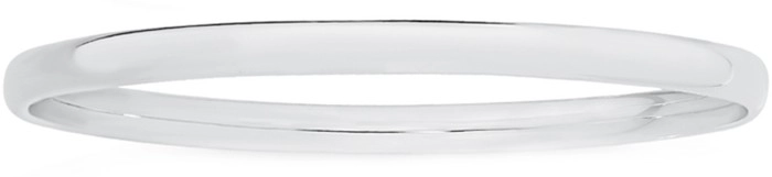 Sterling Silver 5mm 62mm Oval Comfort Fit Bangle