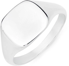 Sterling Silver Gents Square Signet Ring