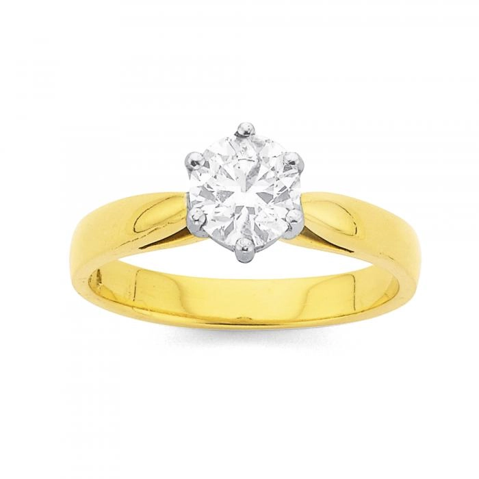 18ct Gold Diamond Solitaire Ring