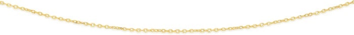 9ct Gold 42cm Solid Twisted Cable Chain