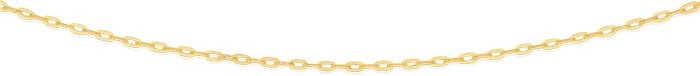 9ct Gold 45cm Solid Paperclip Chain