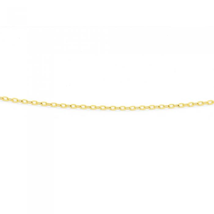 9ct Gold 45cm Solid Twisted Cable Chain