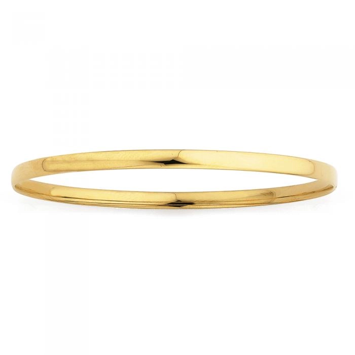 9ct Gold 65mm Solid Bangle