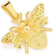 9ct Gold Bumble Bee Pendant