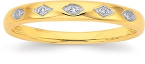 9ct Gold Diamond Band