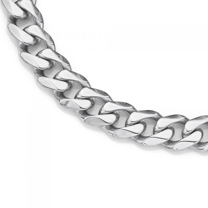 Stainless Steel Men's 55cm Large Curb Chain