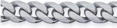 Stainless Steel Men's Curb Link Bracelet