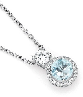 Sterling Silver Cubic Zirconia Cluster Pendant