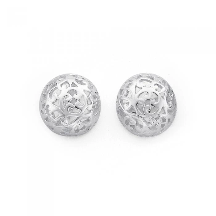 Sterling Silver Filigree Studs