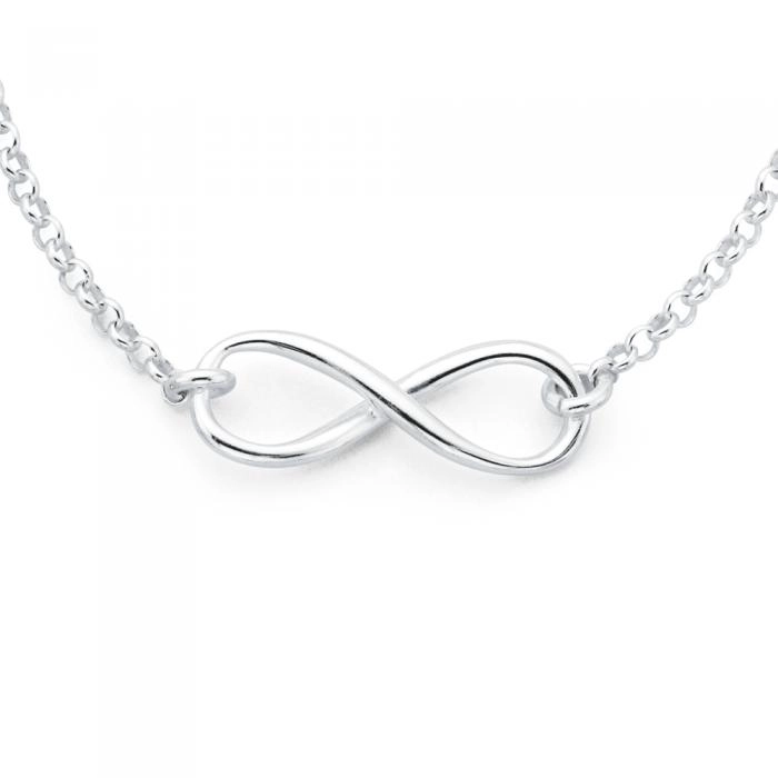 Sterling Silver Infinity Necklet