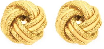 9ct Gold 10mm Knot Stud Earrings