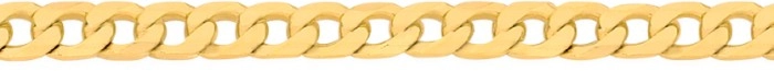 9ct Gold 55cm Solid Curb Chain