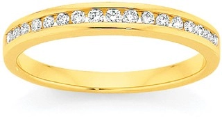 9ct Gold Diamond Anniversary Band