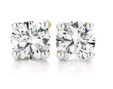 9ct Gold Diamond Studs