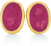 9ct Gold Natural Ruby Stud Earrings