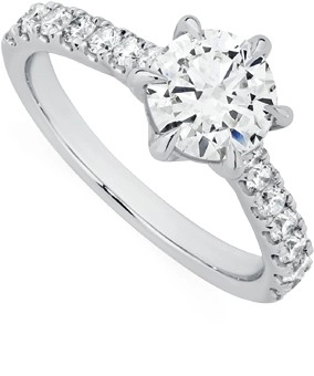 Alora 14ct White Gold 2 Carats TW Lab Grown Diamond Ring