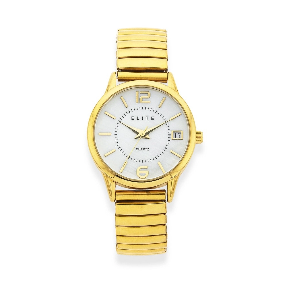 Elite Ladies Gold Tone Watch