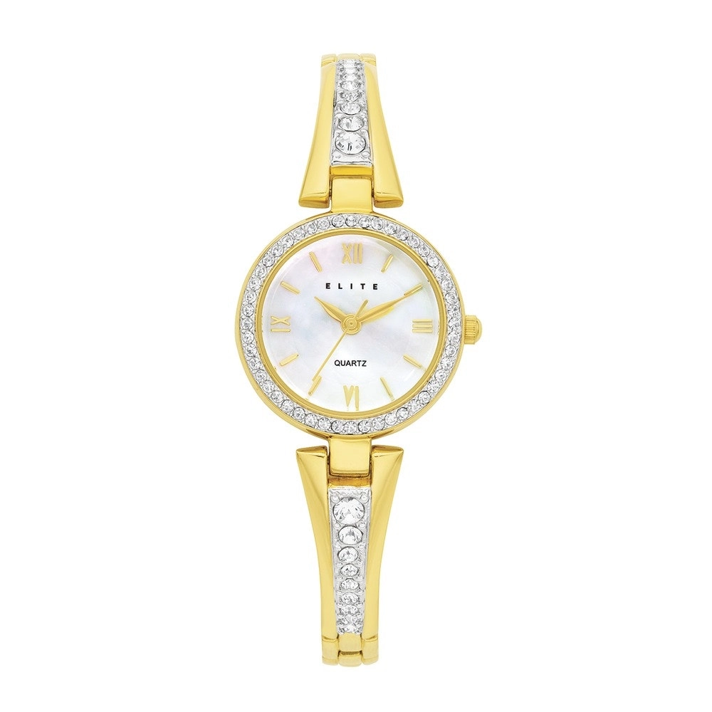 Elite Ladies Gold Tone Watch