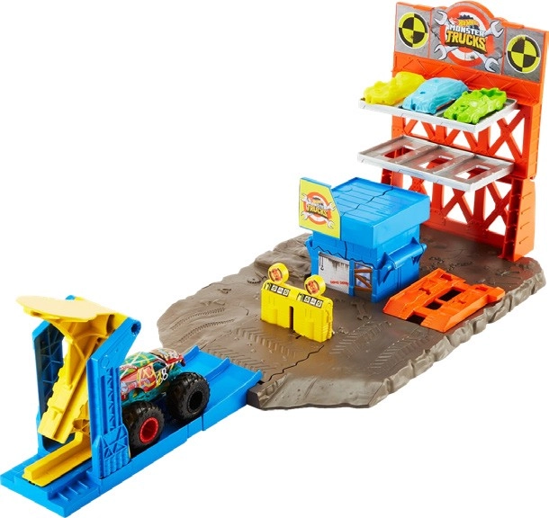 Hot Wheels Monster Trucks Blast Station Playset