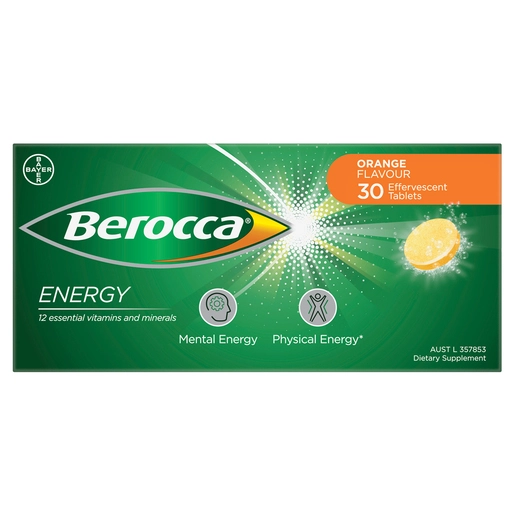 Berocca Energy Orange Flavour 30 tablets