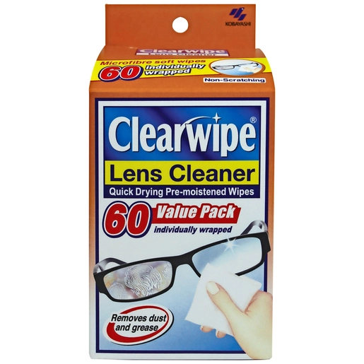 Clearwipe Lens Cleaner, Value Pack 60 pack