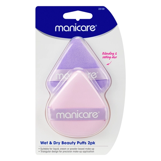 Manicare Wet & Dry Beauty Puffs 2 pack