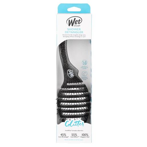 Wet Brush Shower Flex - Black Glitter 1ea