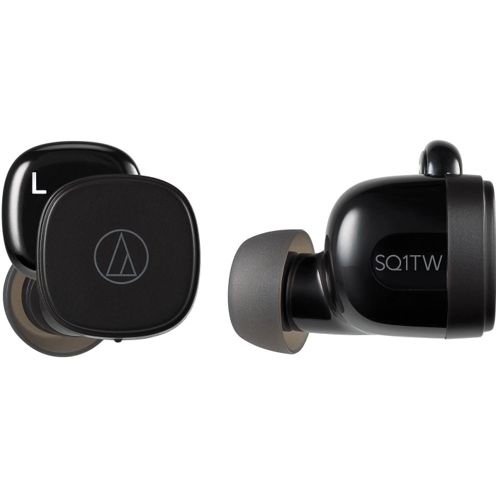 Audio-Technica ATH-SQ1TW Truly Wireless In-Ear Headphones (Black)