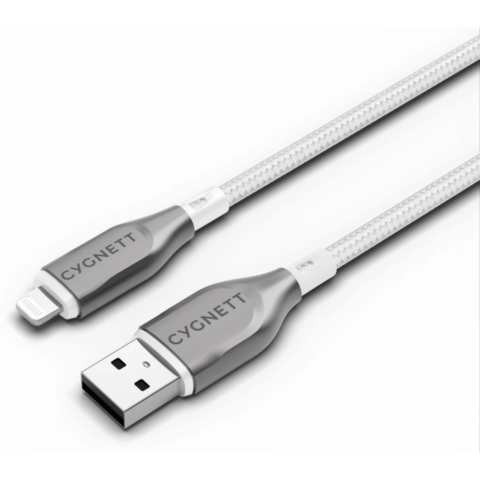 Cygnett Armoured Lightning to USB-A Cable 1M (White)