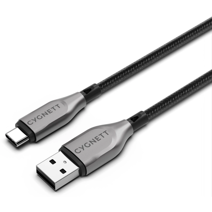 Cygnett Armoured USB-C to USB-A Cable 50cm (Black)