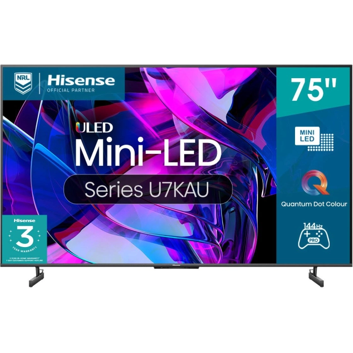 Hisense 75" U7KAU ULED Mini-LED 4K Smart TV [2023]