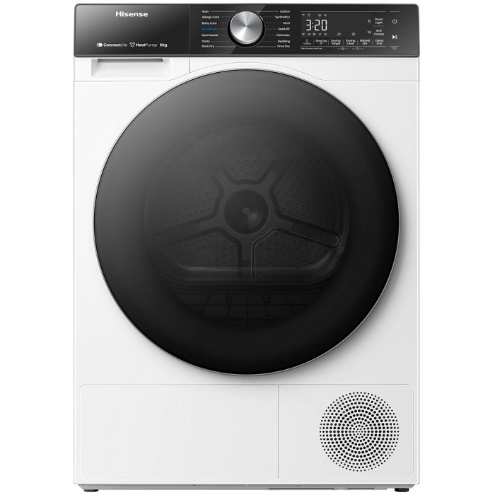 Hisense HDFS80HE 8kg Series 5 Heat Pump Dryer (White)