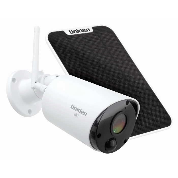 Uniden Solo 2K Bullet Wireless Security Camera with Solar Panel