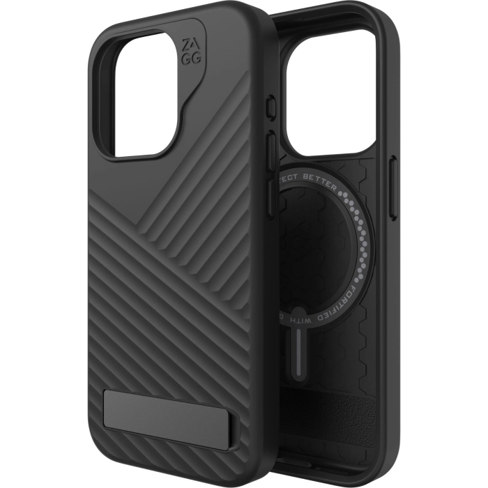 ZAGG Denali Snap Kickstand Case for iPhone 15 Pro (Black)