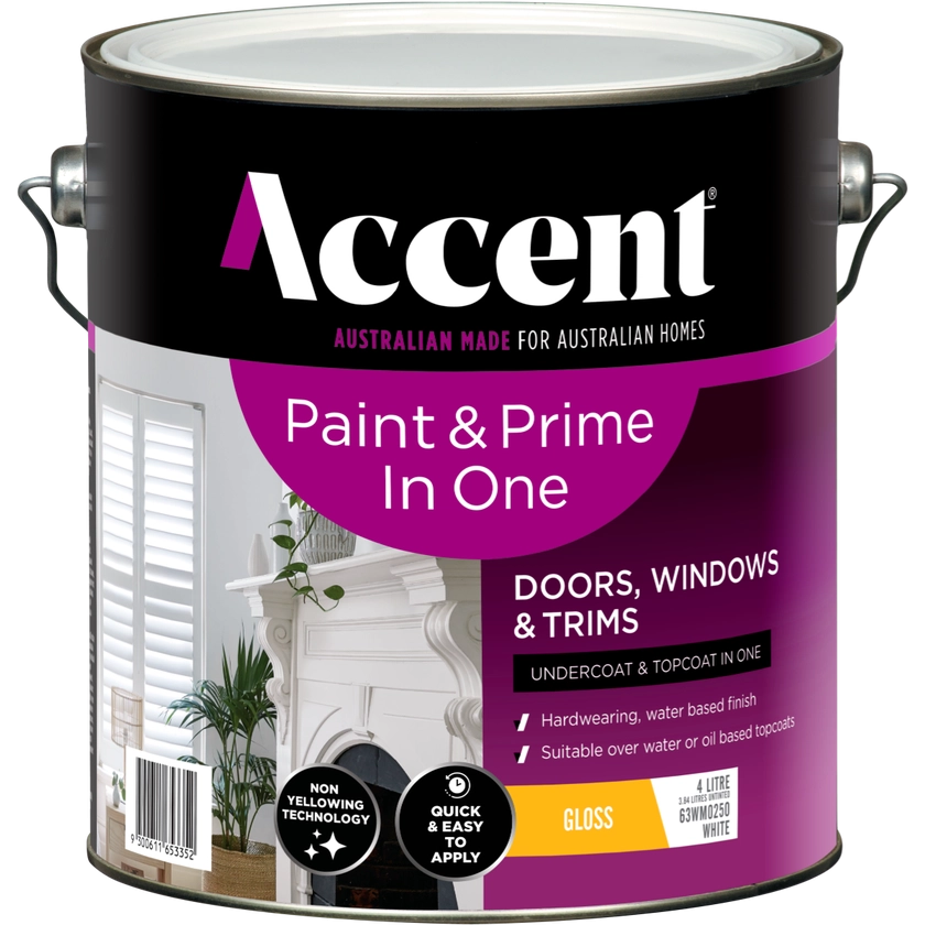 Accent® Paint & Prime In One Doors, Windows & Trims 4L